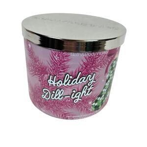 Bath and Body Works NEW Holiday Dill-ight 3 Wick Candle